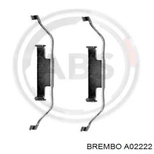 Комплект пружинок крепления дисковых колодок задних A02222 Brembo