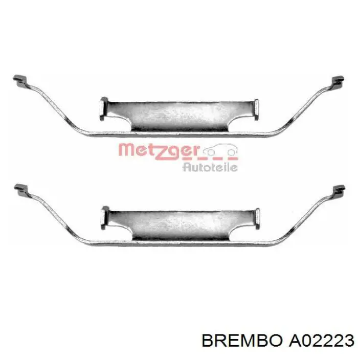 Купить A02223 Brembo Комплект пружинок крепления дисковых колодок передних