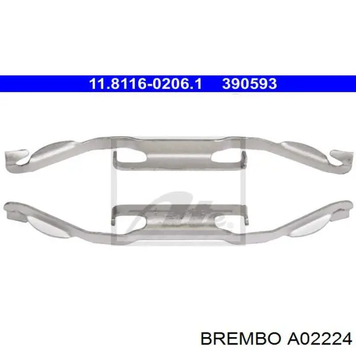Пружинная защелка суппорта BREMBO A02224