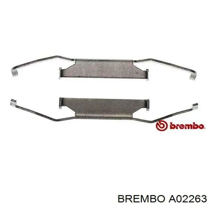 Комплект пружинок крепления дисковых колодок передних BREMBO A02263