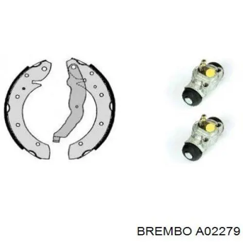 Комплект пружинок крепления дисковых колодок передних A02279 Brembo