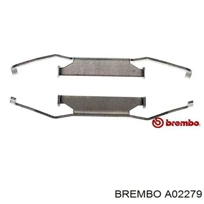 Комплект пружинок крепления дисковых колодок передних A02279 Brembo