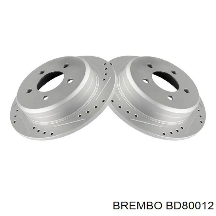 BD80012 Brembo барабан тормозной задний