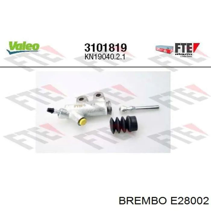 Рабочий цилиндр сцепления E28002 Brembo