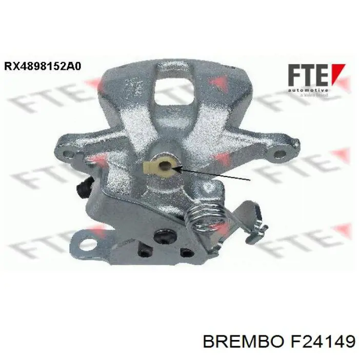 F24 149 Brembo суппорт тормозной задний правый