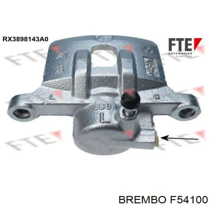 Суппорт тормозной задний левый F54100 Brembo