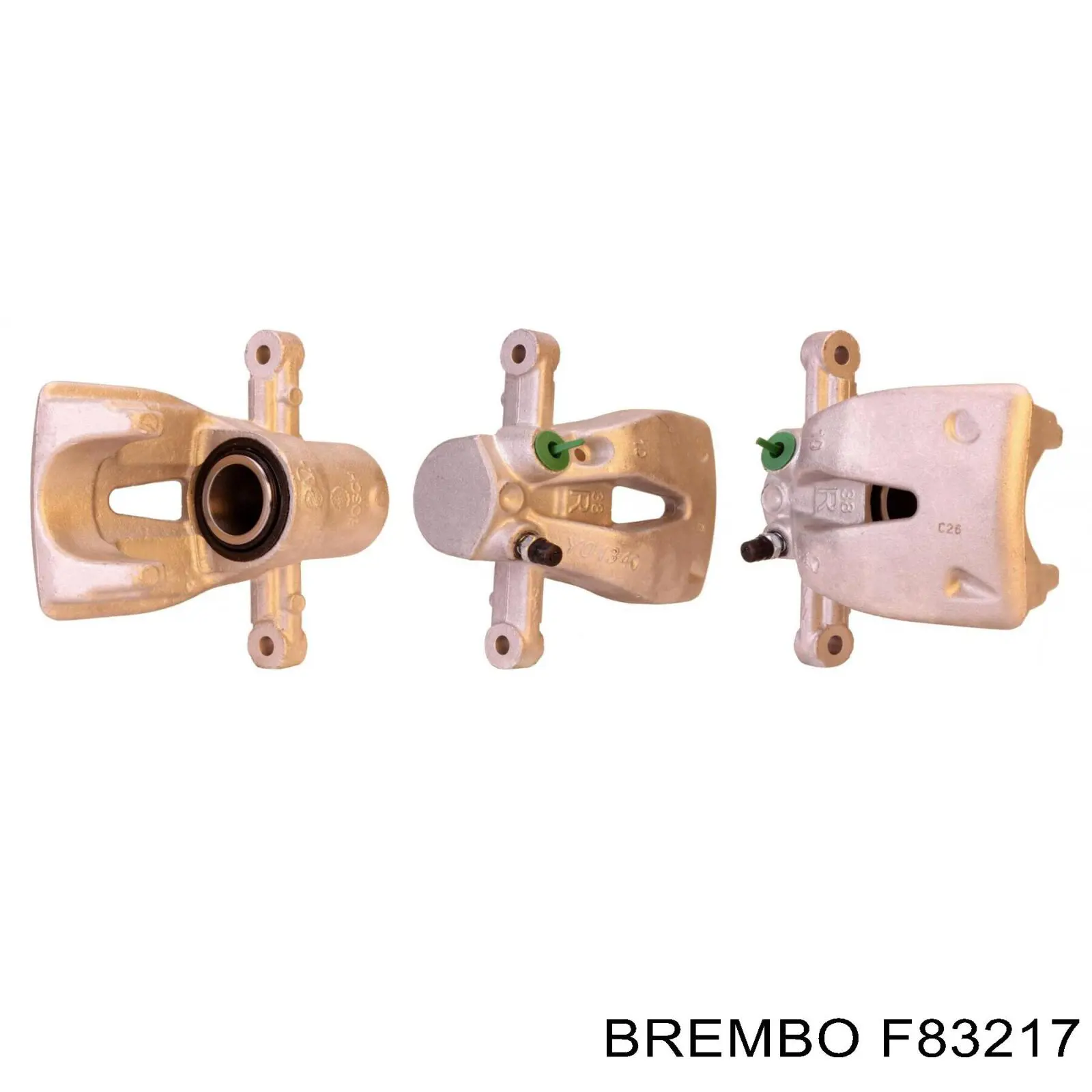 F 83 217 Brembo suporte do freio traseiro direito