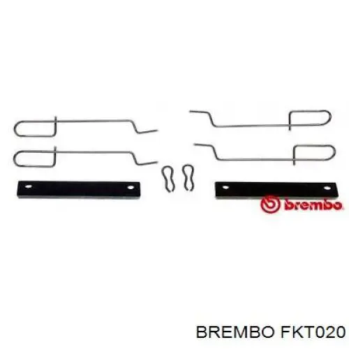 Ремкомплект тормозного суппорта переднего Brembo FKT020