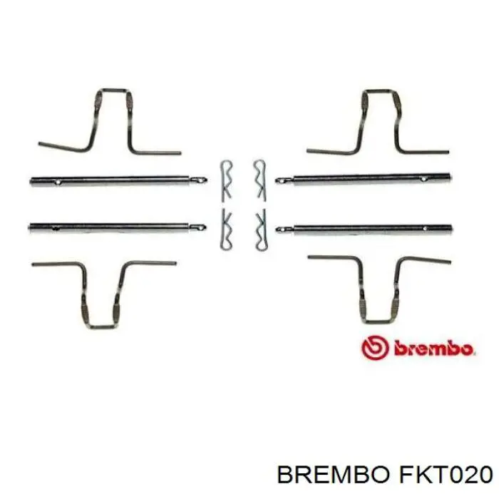 FKT020 Brembo Ремкомплект суппорта тормозного, переднего