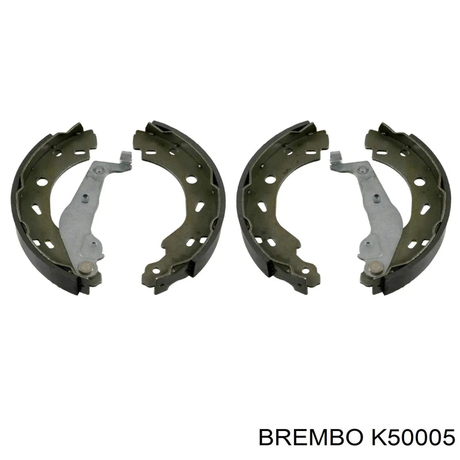Купить K50005 Brembo Колодки тормозные задние барабанные, в сборе с цилиндрами, комплект