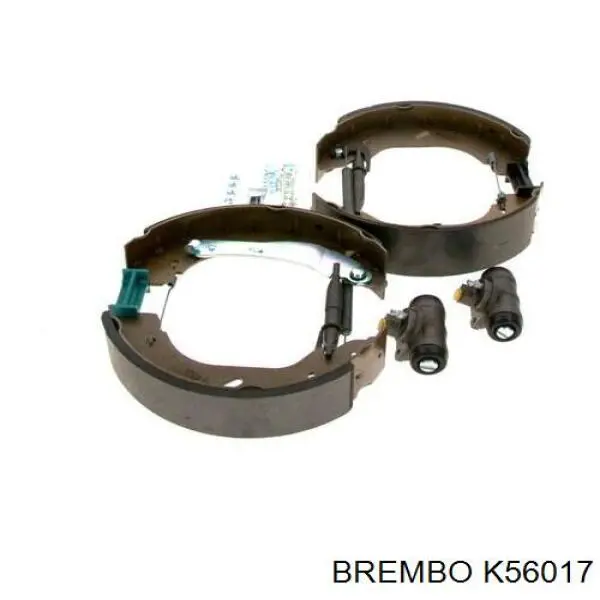 Колодки тормозные задние барабанные, в сборе с цилиндрами, комплект Brembo K56017 цена, от 89.37 USD