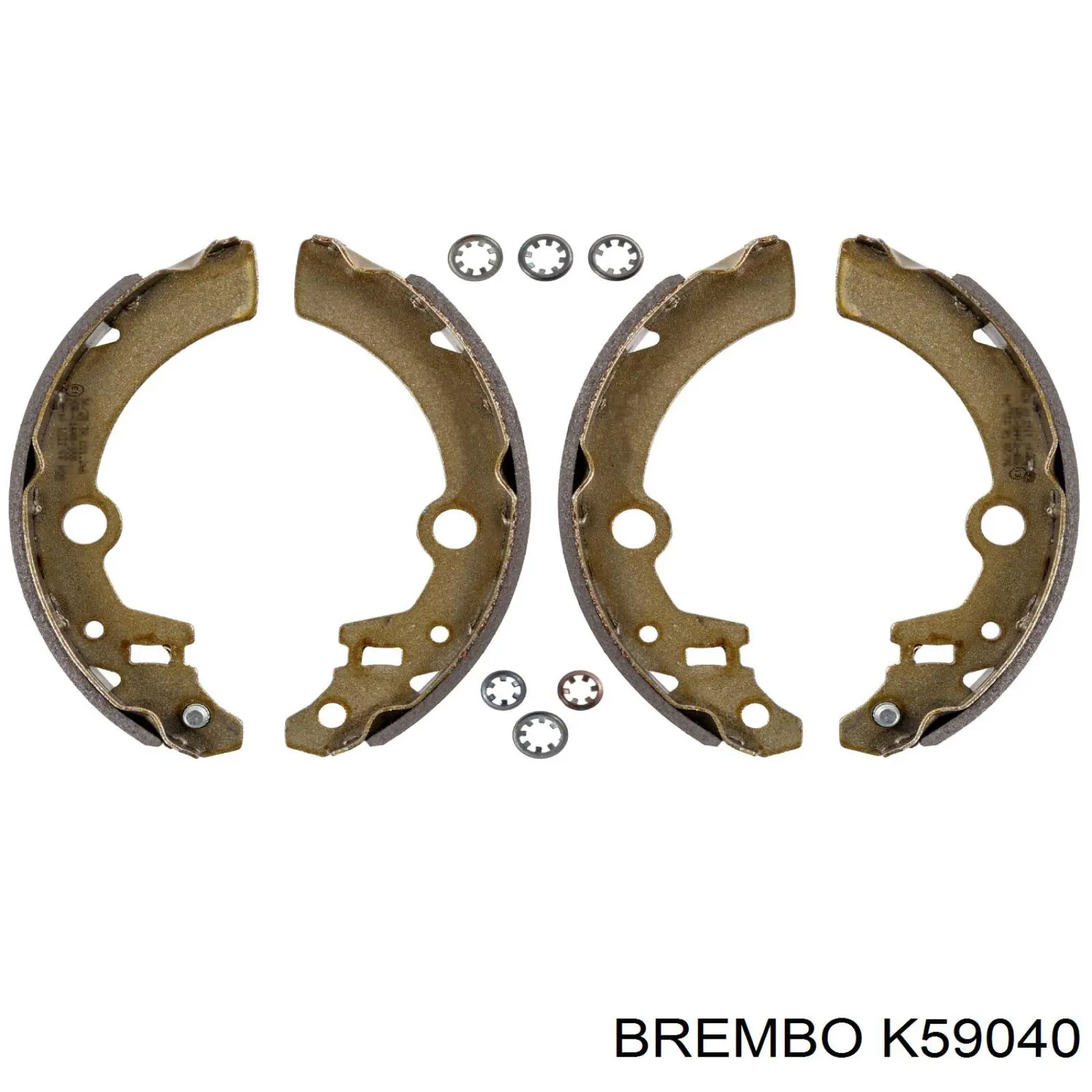 Задние барабанные колодки K59040 Brembo