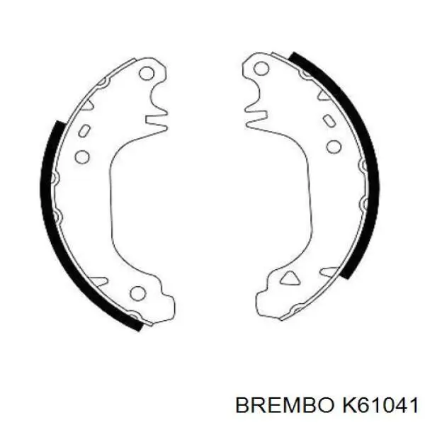 Задние барабанные колодки K61041 Brembo