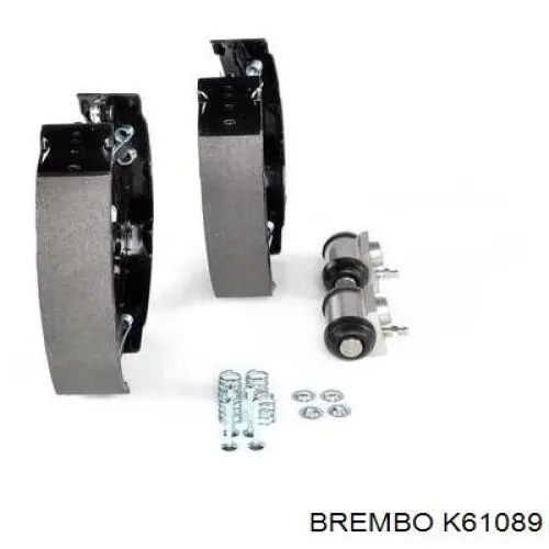 Колодки тормозные задние барабанные, в сборе с цилиндрами, комплект Brembo K61089 цена, от 91.82 USD