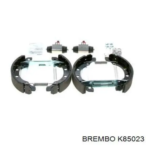 Купить K85023 Brembo Колодки тормозные задние барабанные, в сборе с цилиндрами, комплект