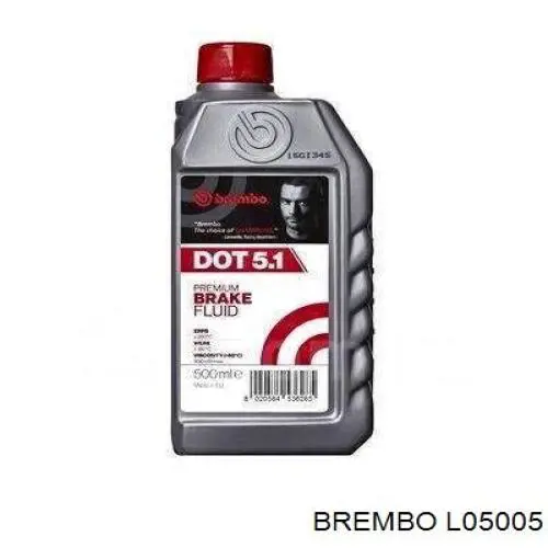 Жидкость тормозная Brembo DOT 5.1 0.5 л (L05005)