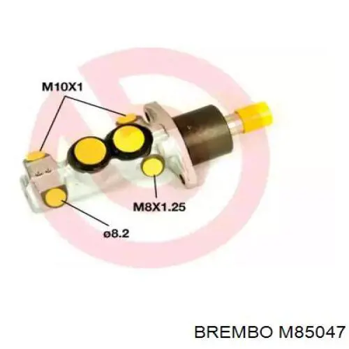 M85047 Brembo цилиндр тормозной главный