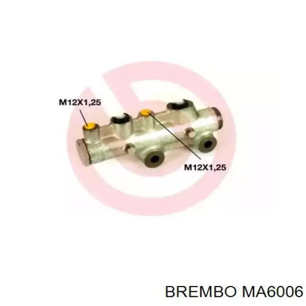 MA6006 Brembo суппорт тормозной задний правый