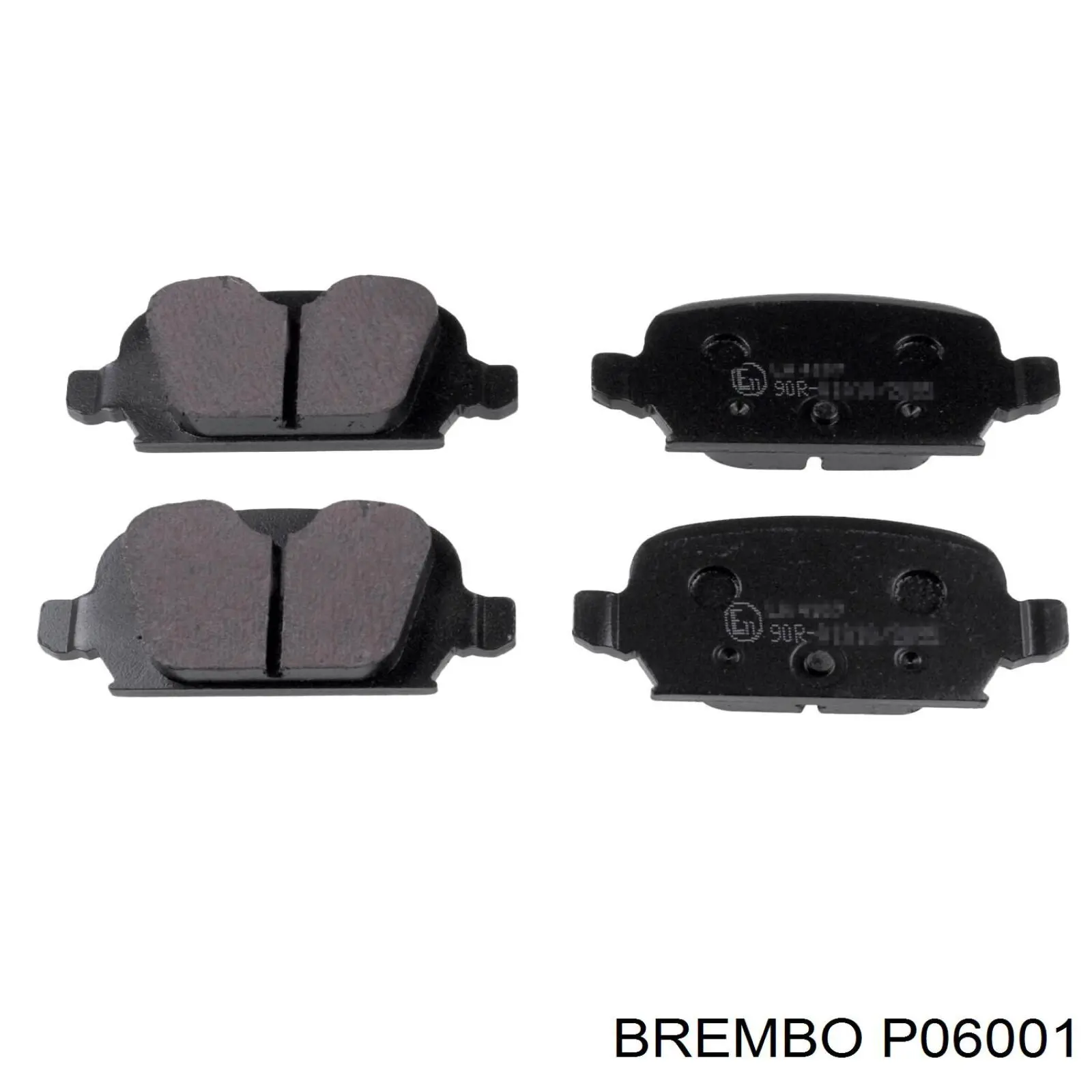 Колодки гальмові задні, дискові P06001 Brembo