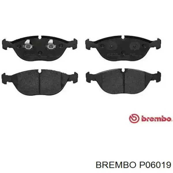 P06019 Brembo колодки тормозные передние дисковые