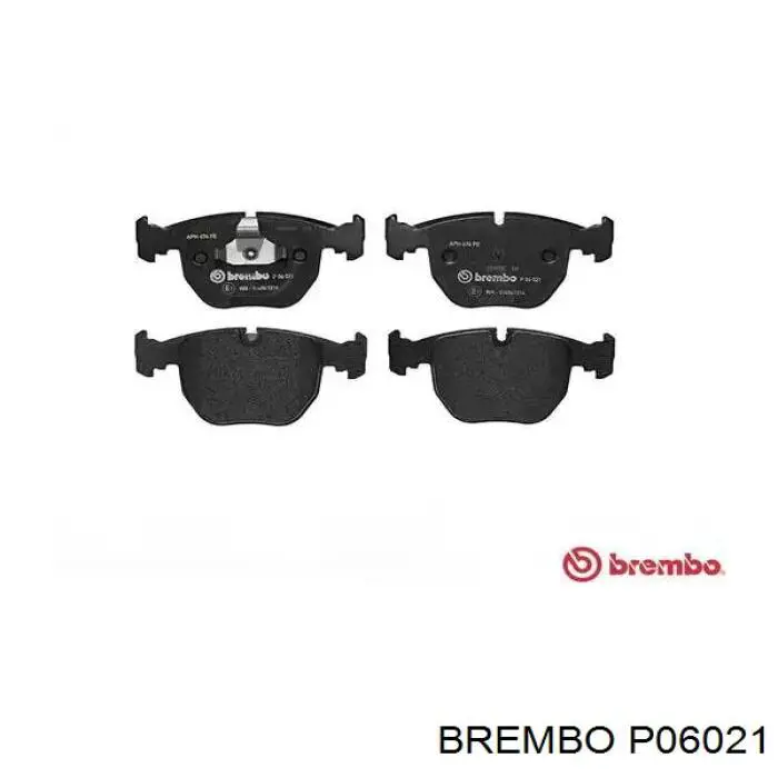 P06021 Brembo колодки тормозные передние дисковые