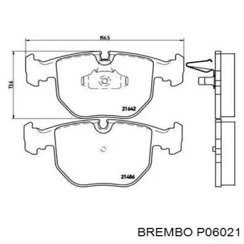 Купить P06021 Brembo Колодки тормозные