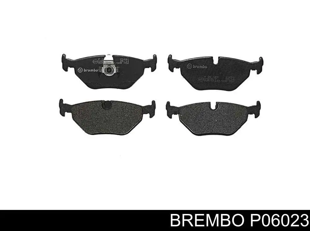 Колодки тормозные задние дисковые Brembo P06023