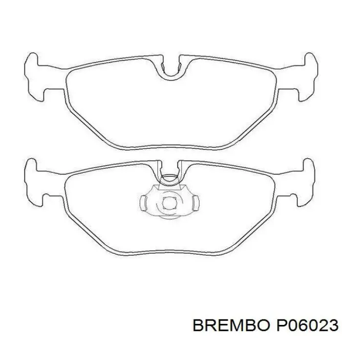 Задние тормозные колодки P06023 Brembo