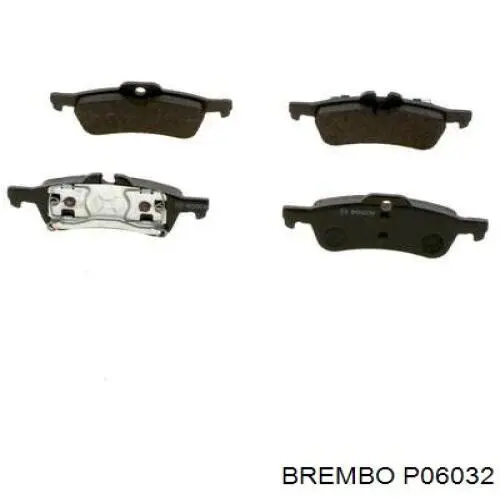 Купить P06032 Brembo Колодки тормозные задние, дисковые
