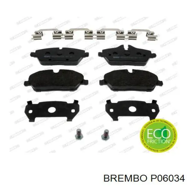 Купить P06034 Brembo Колодки тормозные