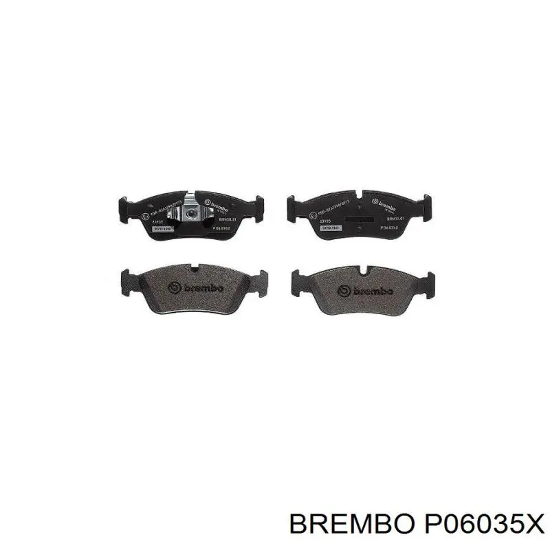 Pastillas de freno delanteras P06035X Brembo