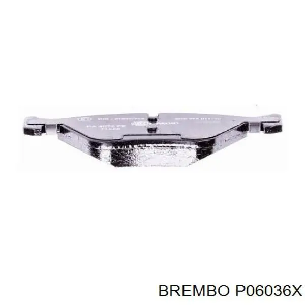 P06036X Brembo Колодки передние