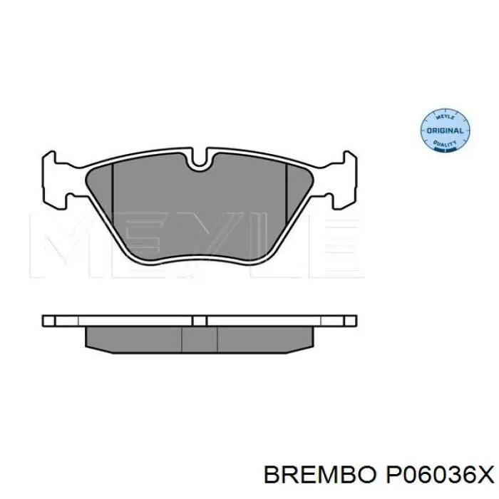 Купить P06036X Brembo Колодки тормозные