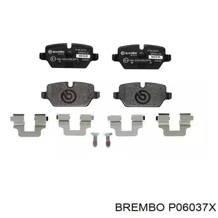 Задние тормозные колодки P06037X Brembo