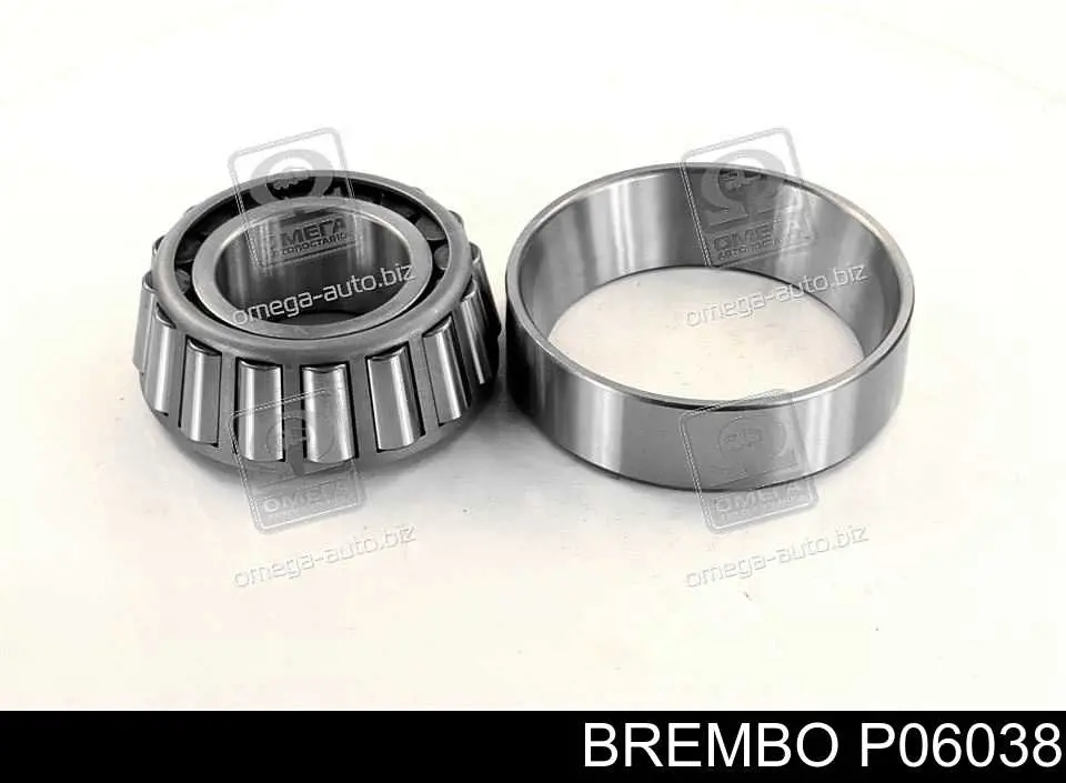 P06038 Brembo колодки тормозные задние дисковые