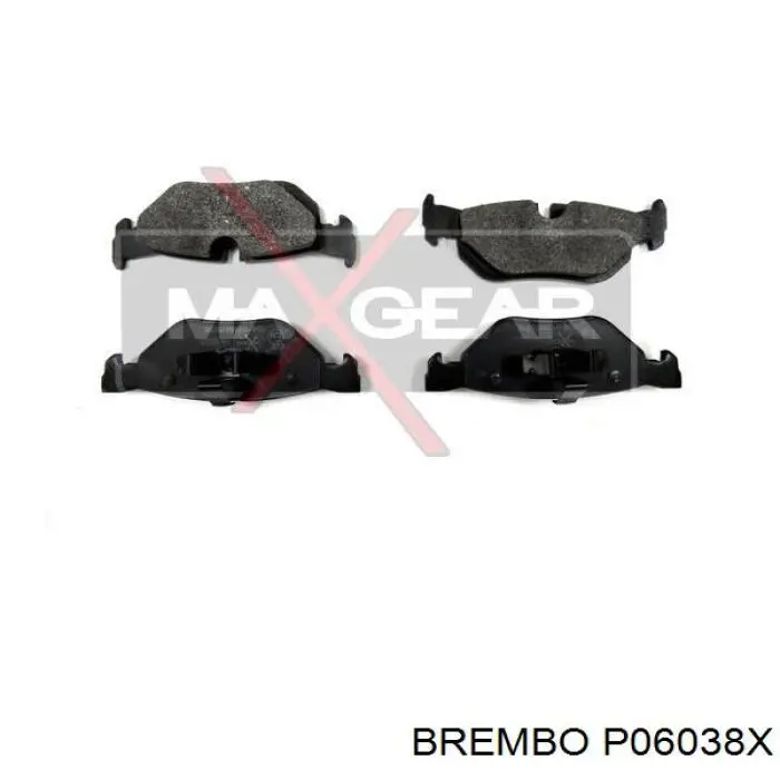 Pastillas de freno traseras P06038X Brembo