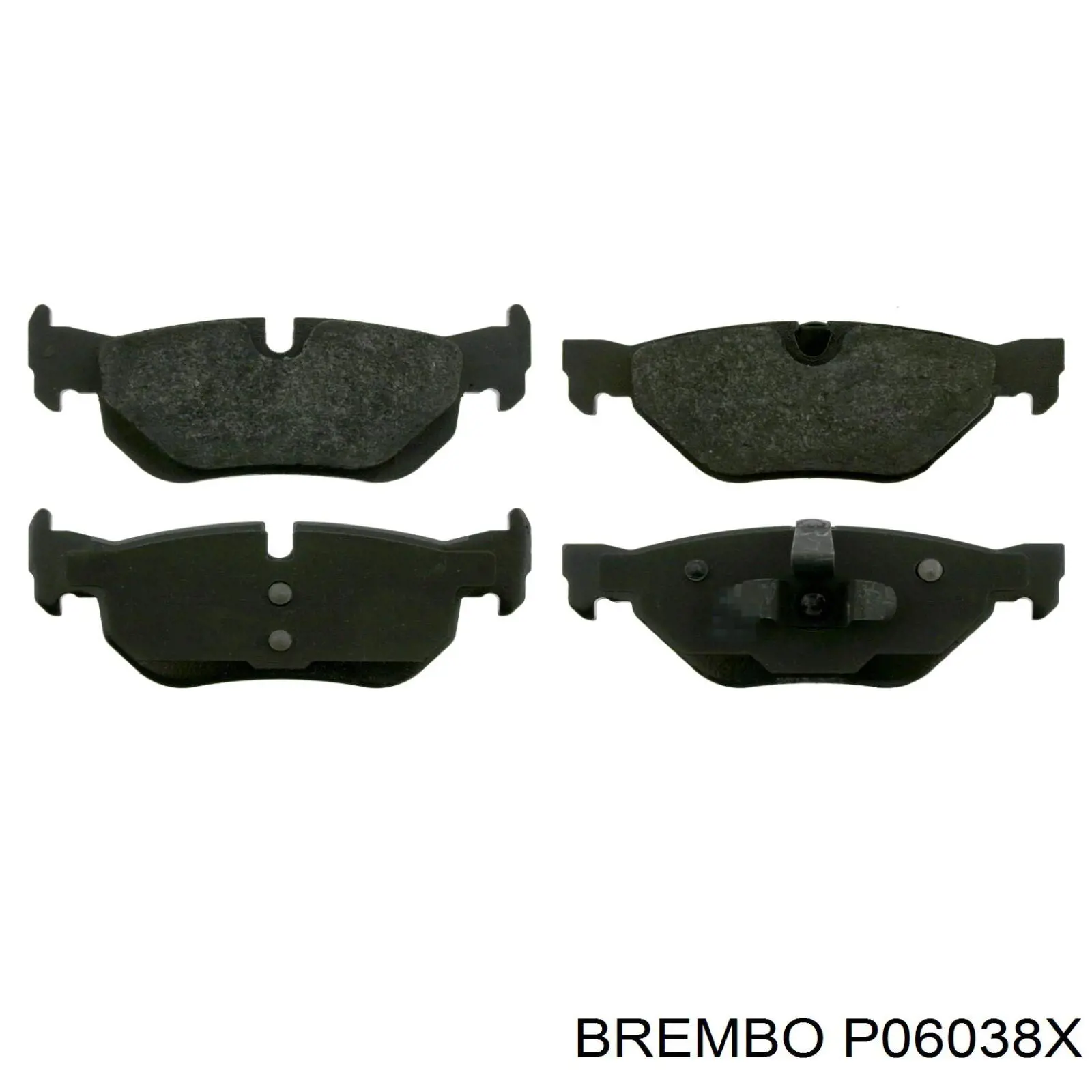 Купить P06038X Brembo Колодки тормозные задние, дисковые