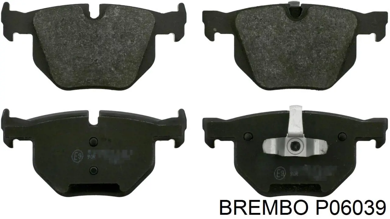 Купить P06039 Brembo Колодки тормозные задние, дисковые