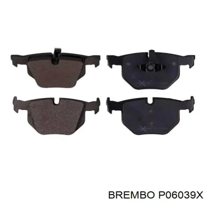 Задние дисковые колодки Brembo P06039X