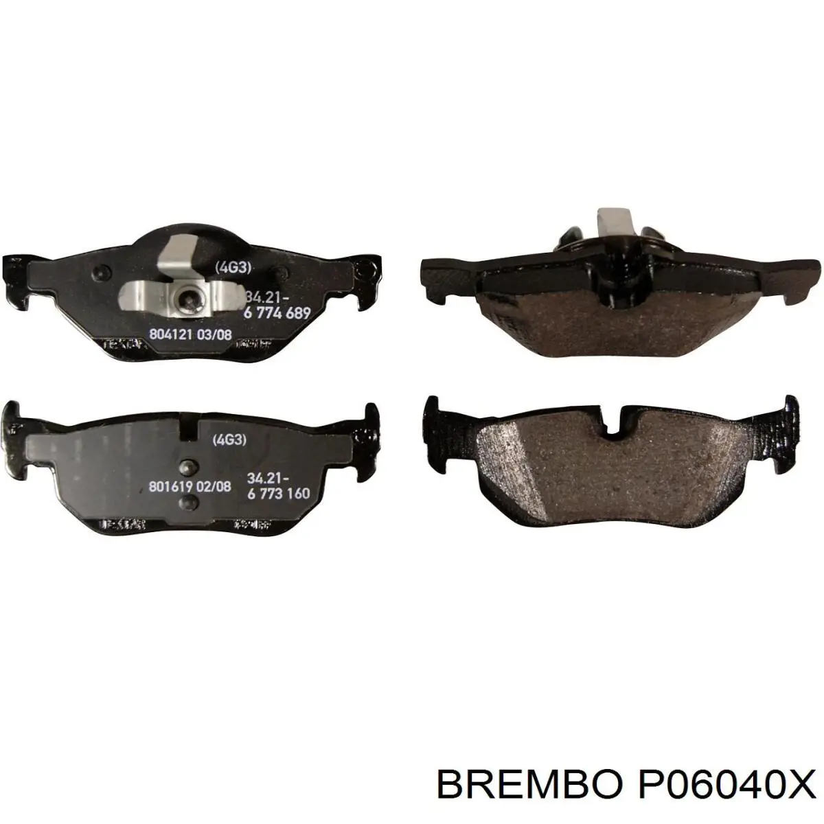 Передние тормозные колодки P06040X Brembo