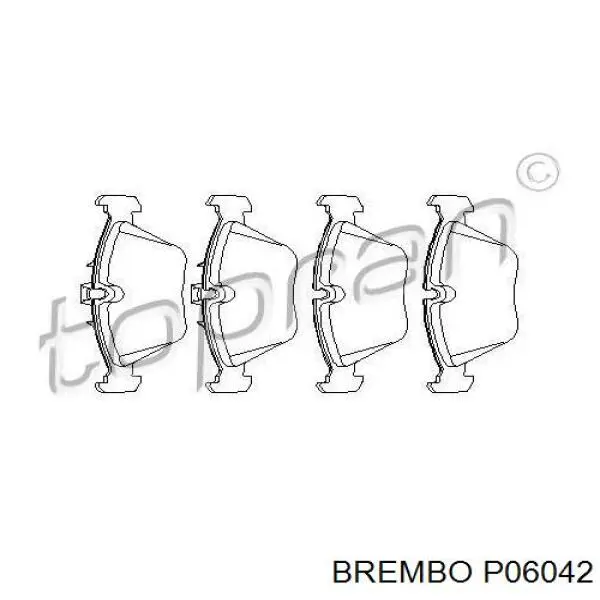 Передние тормозные колодки P06042 Brembo