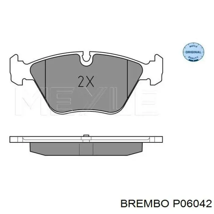 Купить P06042 Brembo Колодки тормозные