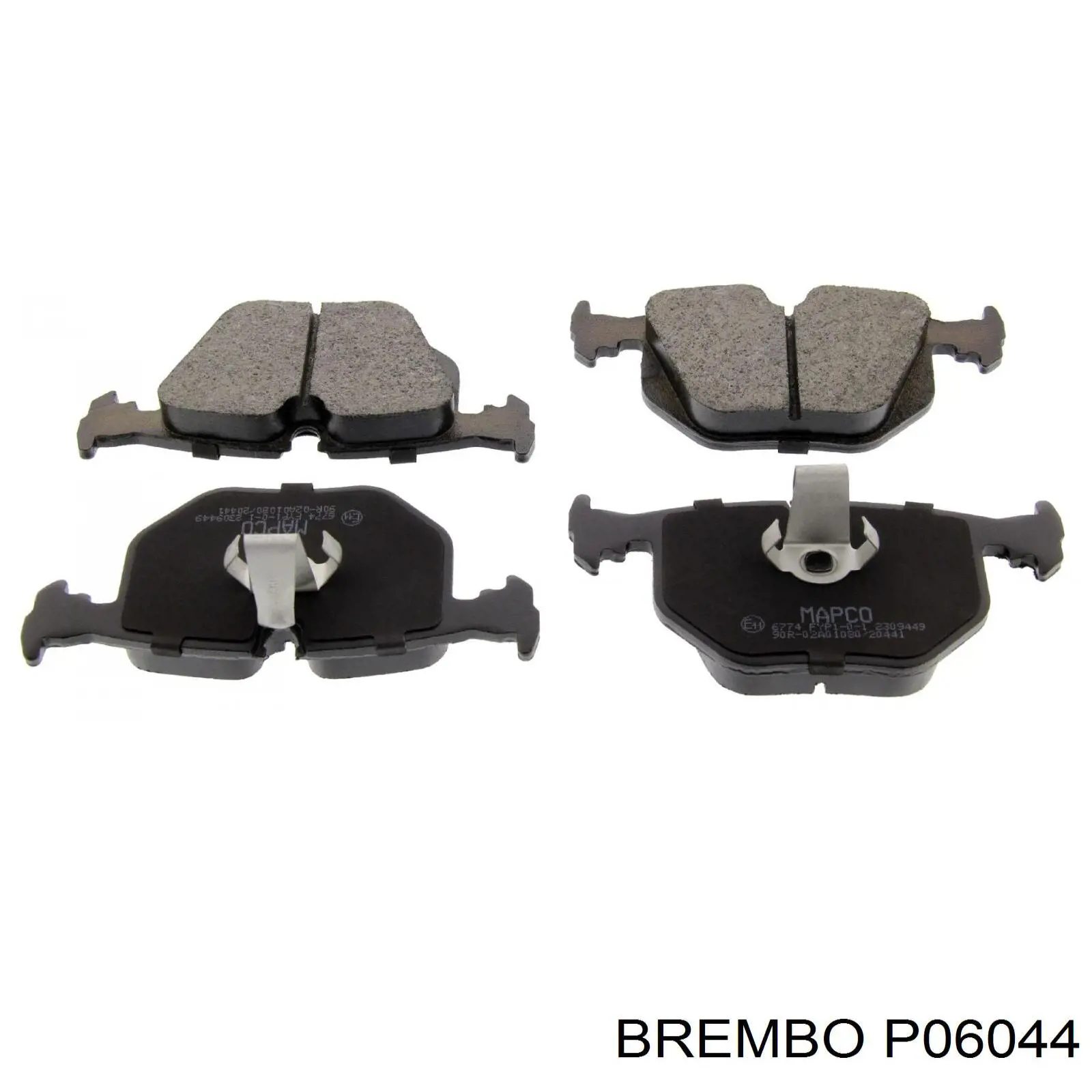 Задние дисковые колодки Brembo P06044
