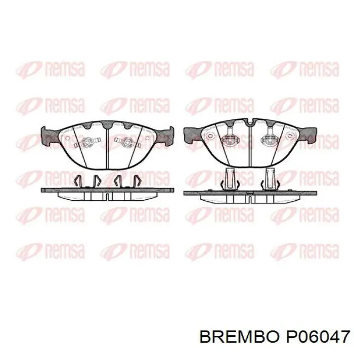 Тормозные колодки Brembo P06047