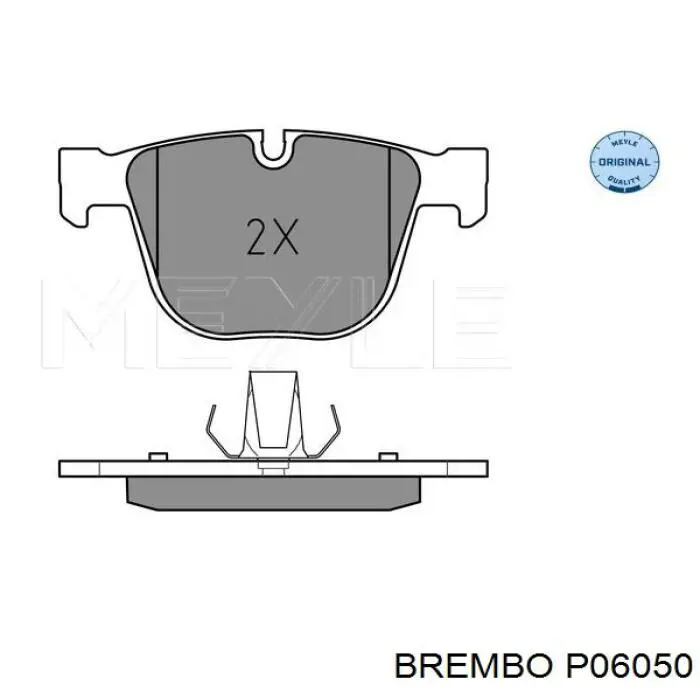 Задние дисковые колодки Brembo P06050
