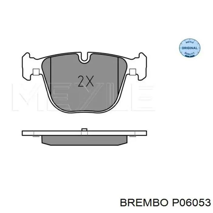 Колодки дисковые  Brembo P06053 цена, от 59.15 USD