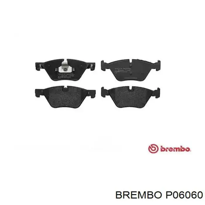 P06060 Brembo колодки тормозные передние дисковые