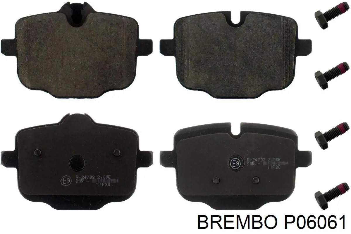 Купить P06061 Brembo Колодки тормозные задние, дисковые