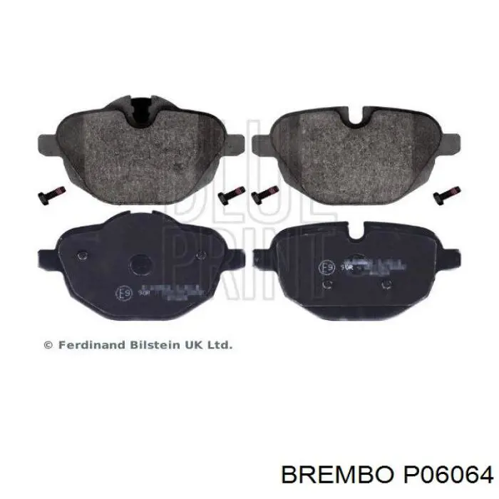 Купить P06064 Brembo Колодки тормозные задние, дисковые