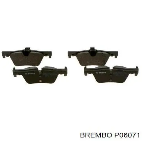 Купить P06071 Brembo Колодки тормозные задние, дисковые